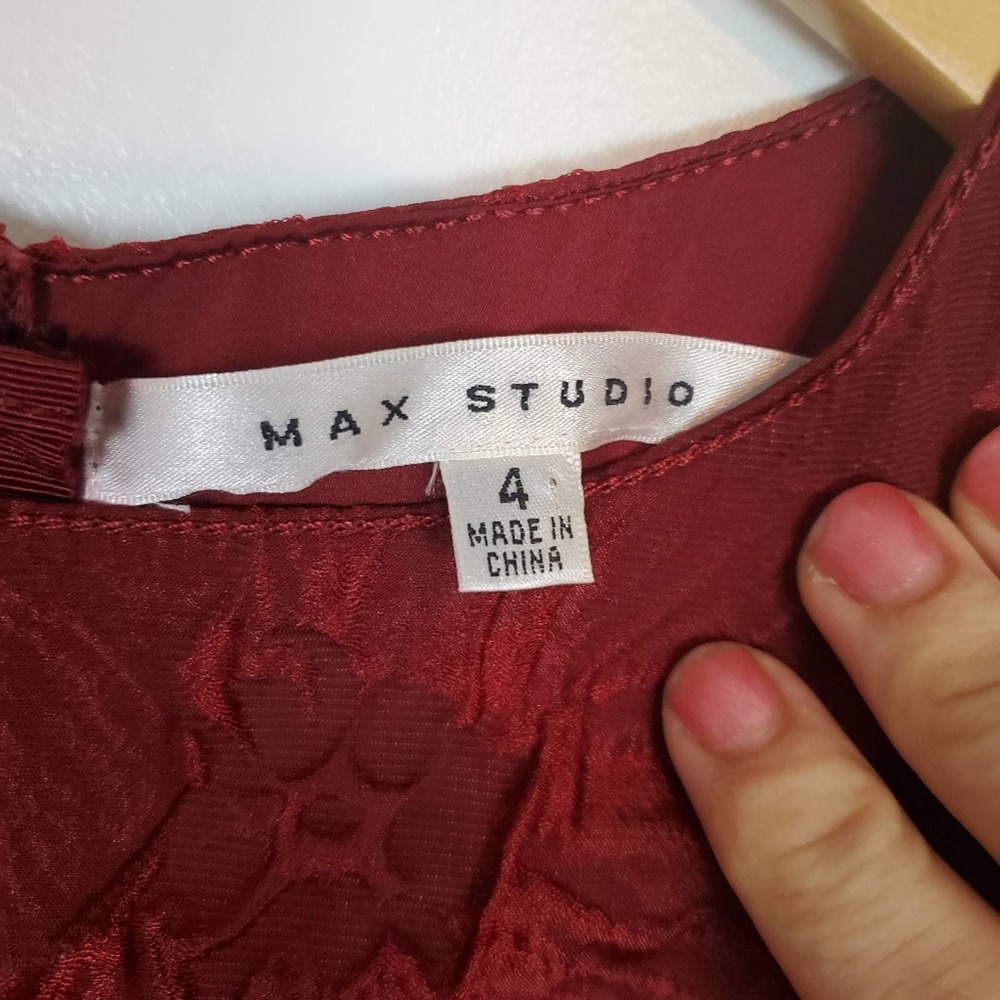 Max Studio cocktail dress jacquard flower - Picture 5 of 6